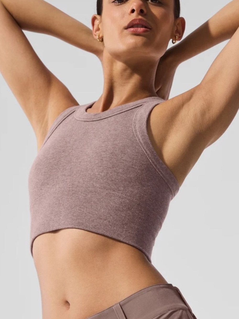 Alo seamless delight high neck bra tank top